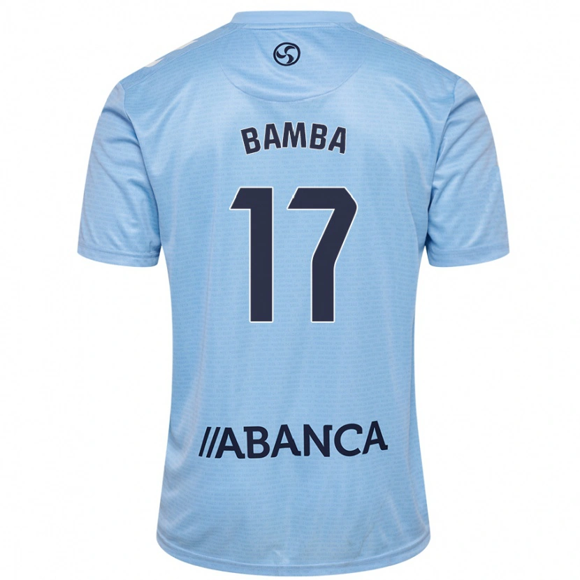 Danxen Enfant Maillot Jonathan Bamba #17 Bleu Ciel Tenues Domicile 2024/25 T-Shirt