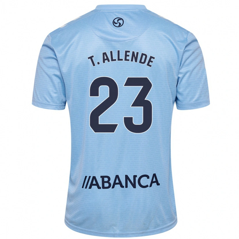 Danxen Enfant Maillot Tadeo Allende #23 Bleu Ciel Tenues Domicile 2024/25 T-Shirt