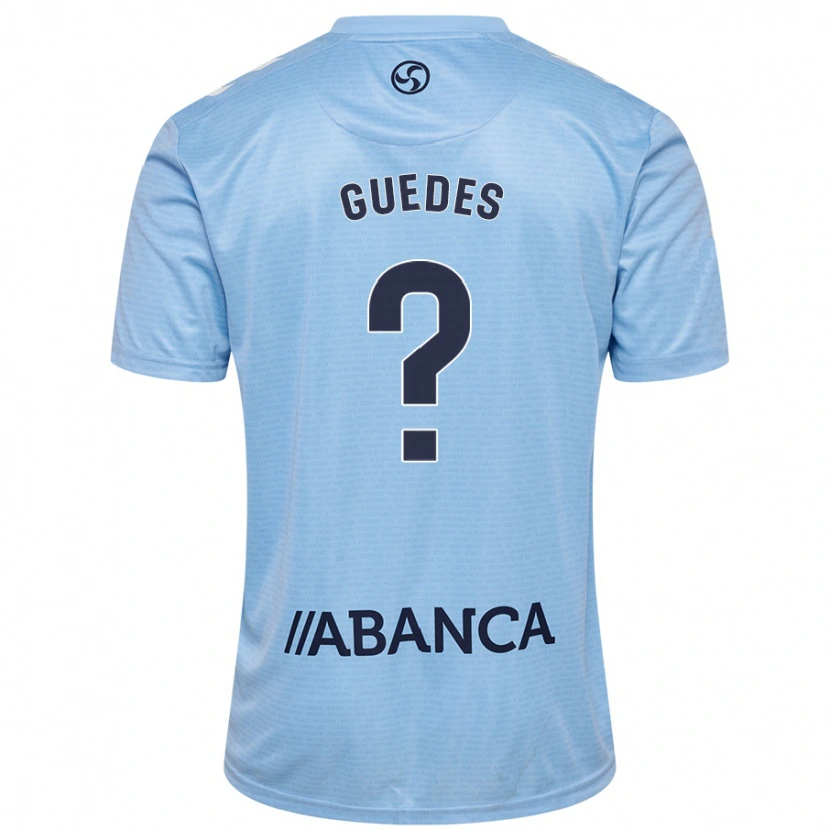 Danxen Enfant Maillot Johan Guedes #0 Bleu Ciel Tenues Domicile 2024/25 T-Shirt