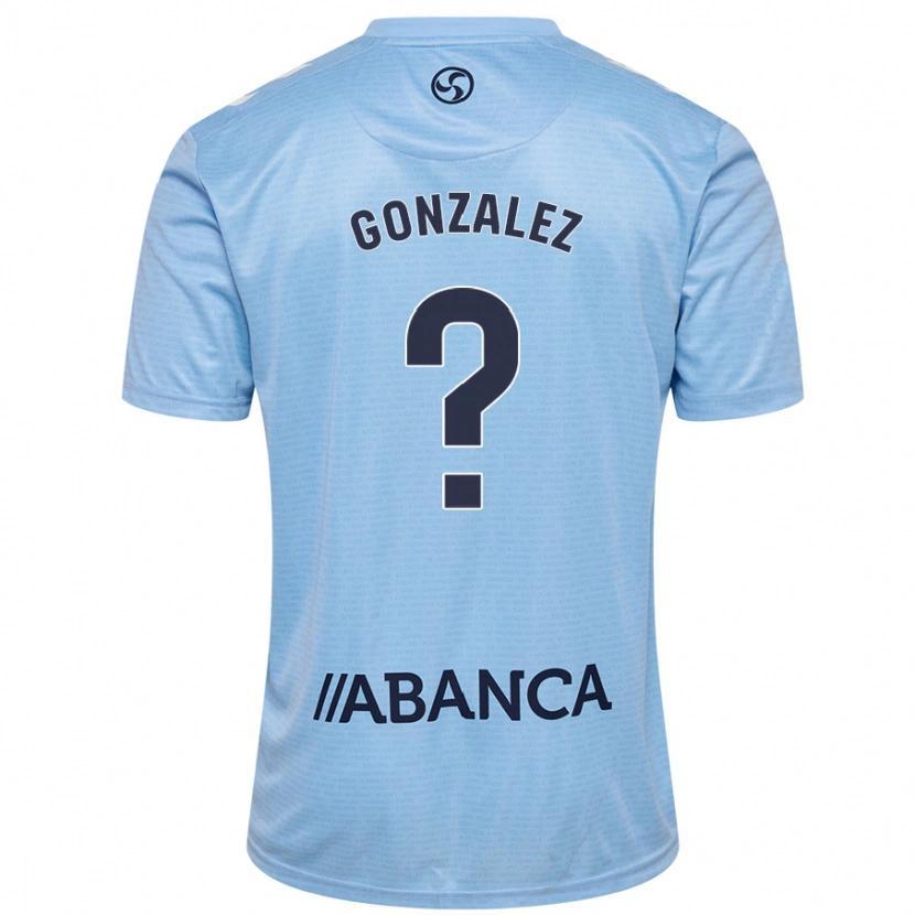 Danxen Enfant Maillot Marcos González #0 Bleu Ciel Tenues Domicile 2024/25 T-Shirt