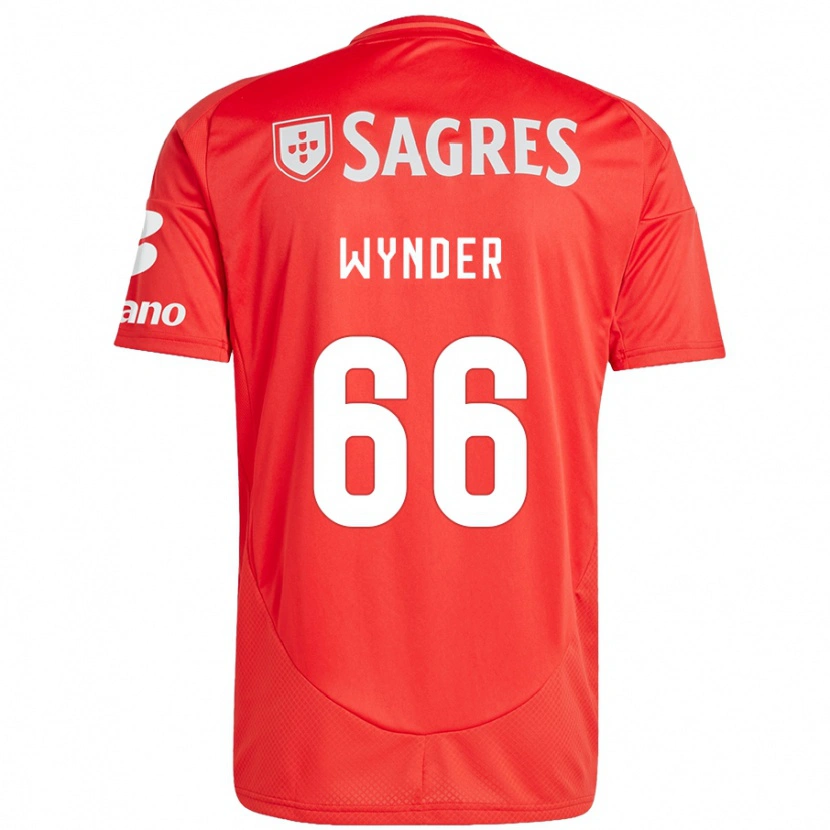 Danxen Enfant Maillot Joshua Wynder #66 Rouge Blanc Tenues Domicile 2024/25 T-Shirt