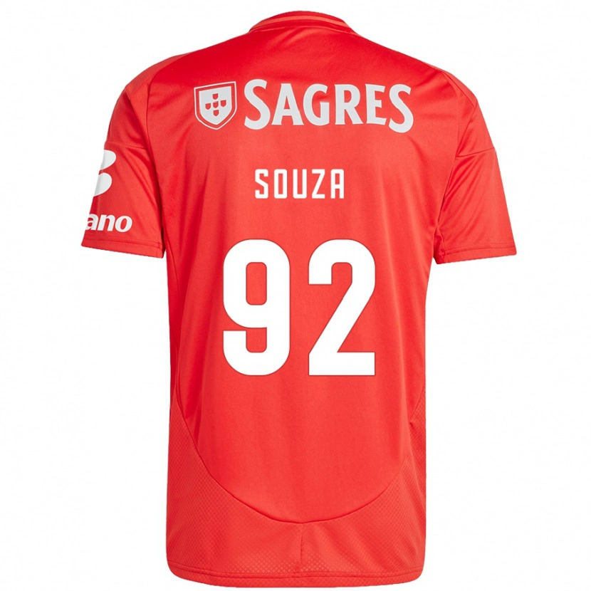 Danxen Enfant Maillot Pedro Souza #92 Rouge Blanc Tenues Domicile 2024/25 T-Shirt