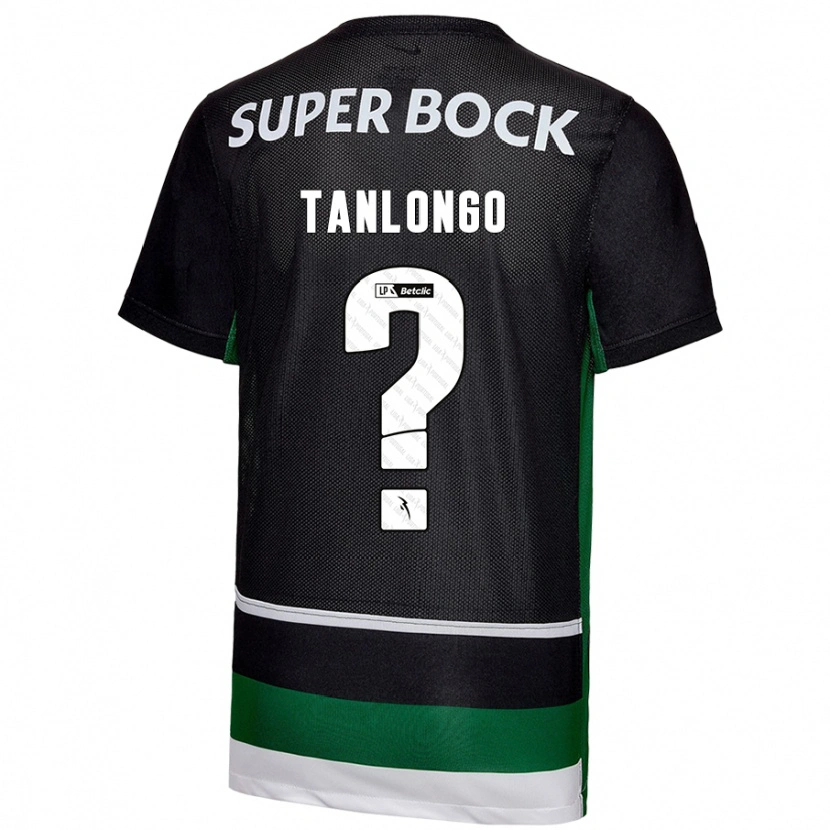 Danxen Enfant Maillot Mateo Tanlongo #0 Noir Blanc Vert Tenues Domicile 2024/25 T-Shirt