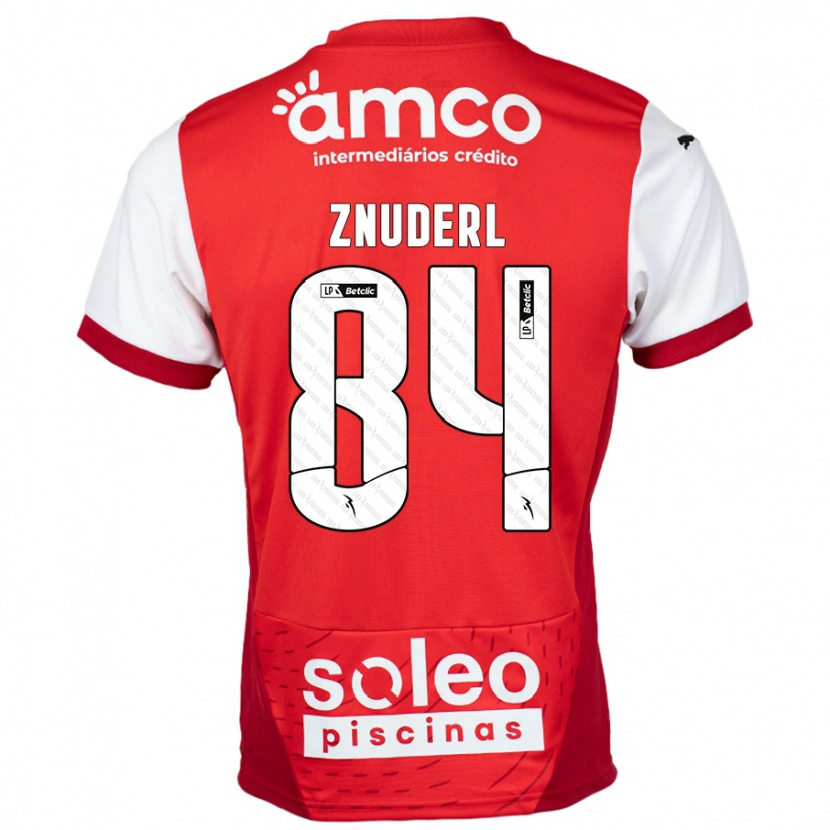 Danxen Enfant Maillot Tai Znuderl #84 Rouge Blanc Tenues Domicile 2024/25 T-Shirt