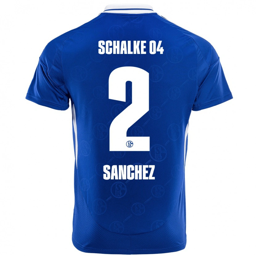 Danxen Enfant Maillot Felipe Sánchez #2 Bleu Royal Tenues Domicile 2024/25 T-Shirt