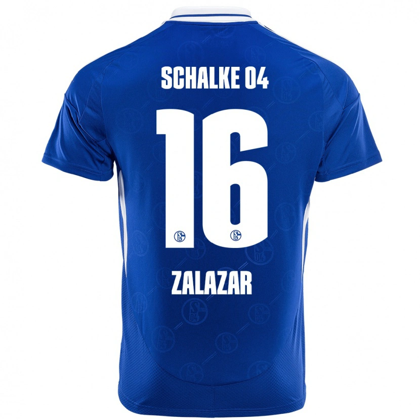 Danxen Enfant Maillot Mauro Zalazar #16 Bleu Royal Tenues Domicile 2024/25 T-Shirt