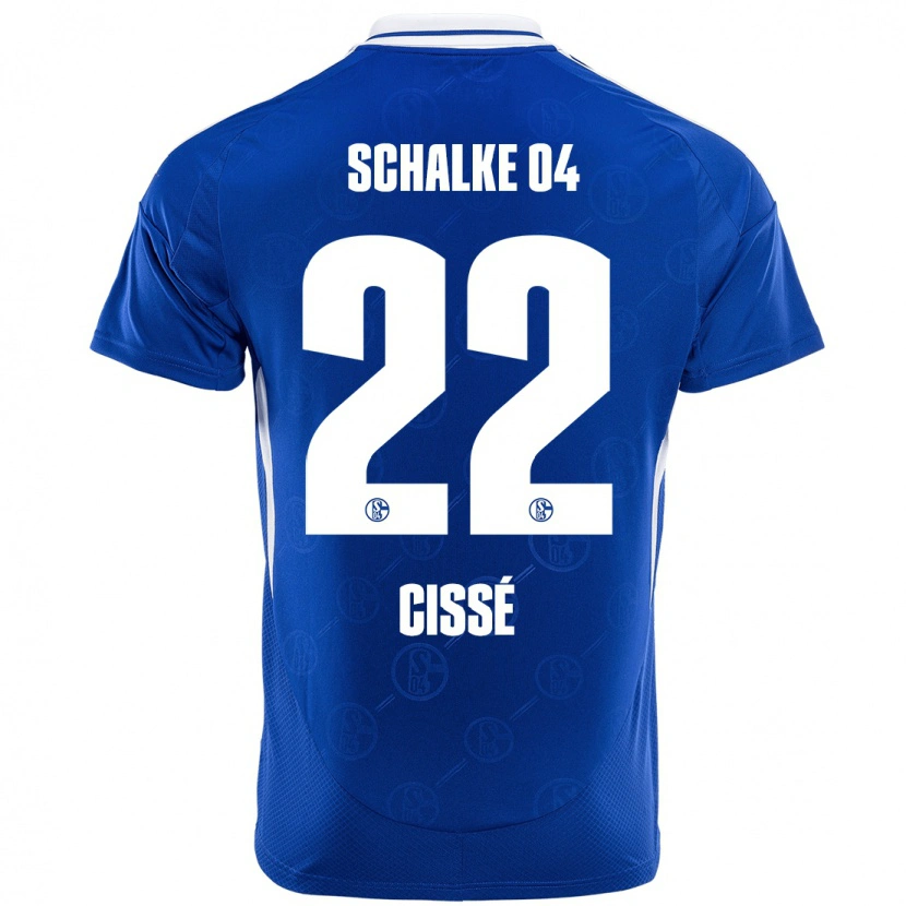 Danxen Enfant Maillot Ibrahima Cissé #22 Bleu Royal Tenues Domicile 2024/25 T-Shirt