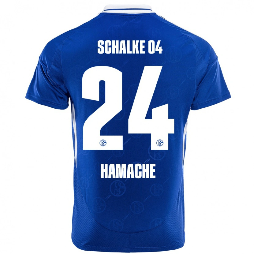 Danxen Enfant Maillot Ilyes Hamache #24 Bleu Royal Tenues Domicile 2024/25 T-Shirt