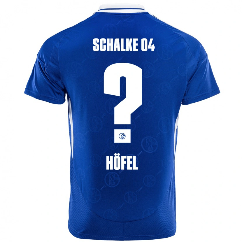 Danxen Enfant Maillot Luca Höfel #0 Bleu Royal Tenues Domicile 2024/25 T-Shirt