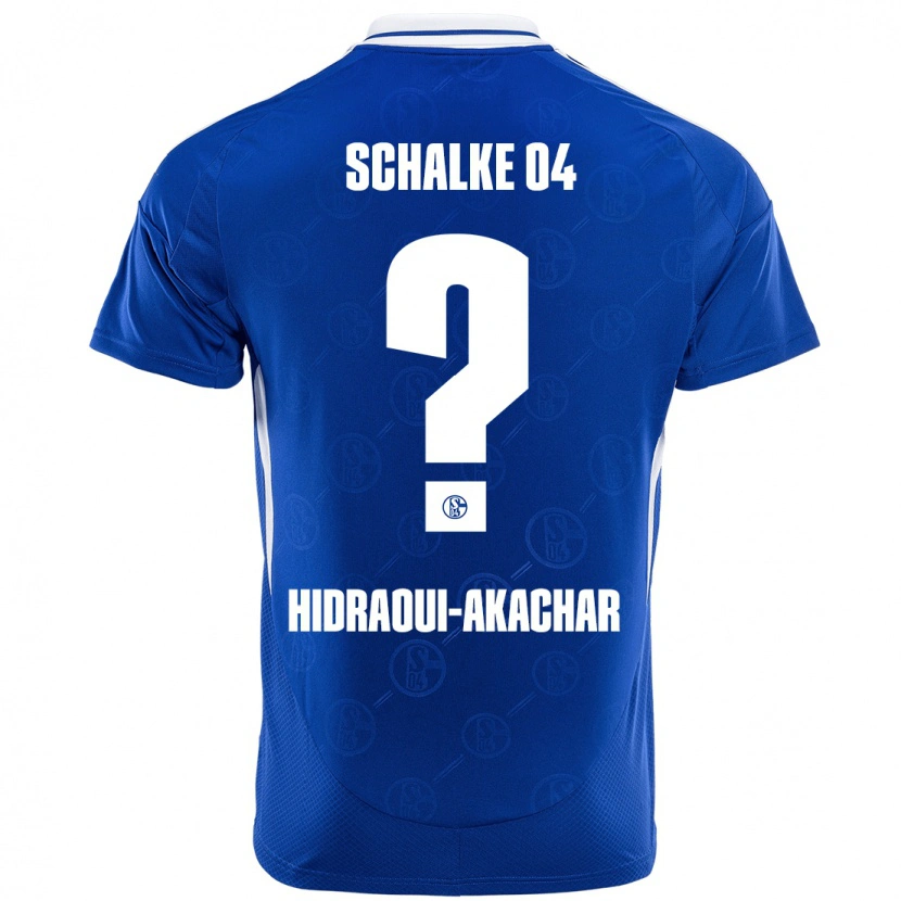 Danxen Enfant Maillot Yassin Hidraoui-Akachar #0 Bleu Royal Tenues Domicile 2024/25 T-Shirt