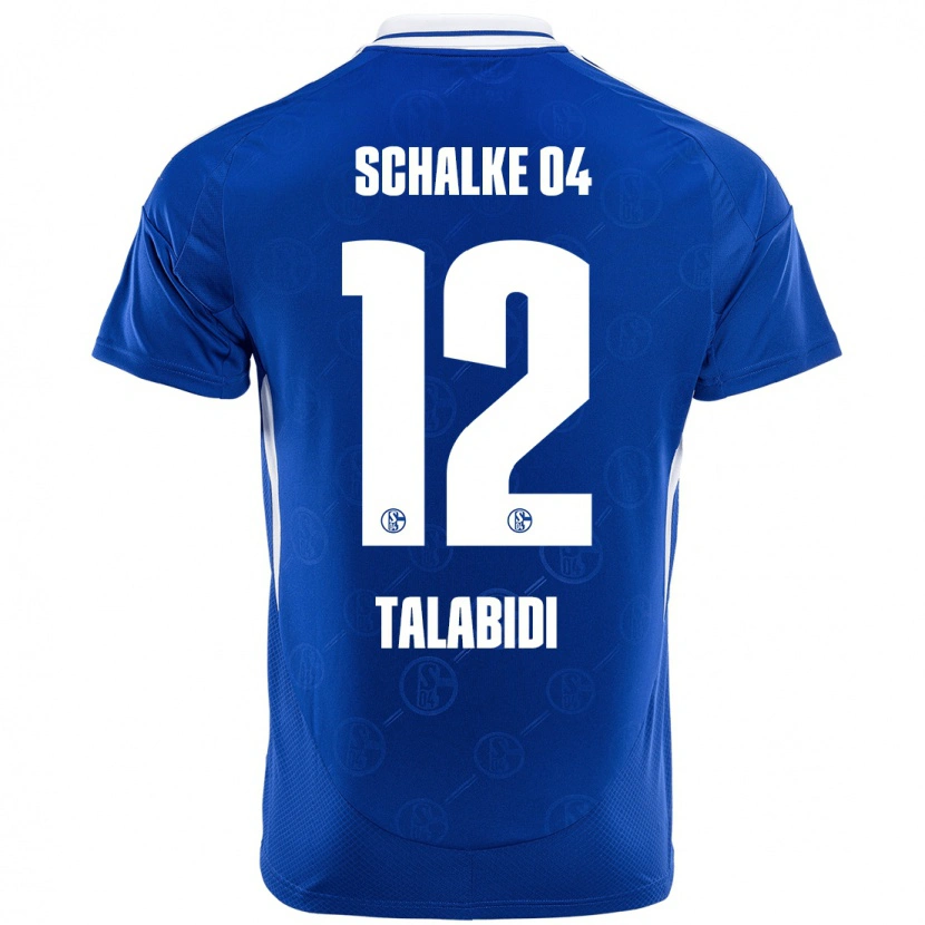 Danxen Enfant Maillot Malik Talabidi #12 Bleu Royal Tenues Domicile 2024/25 T-Shirt