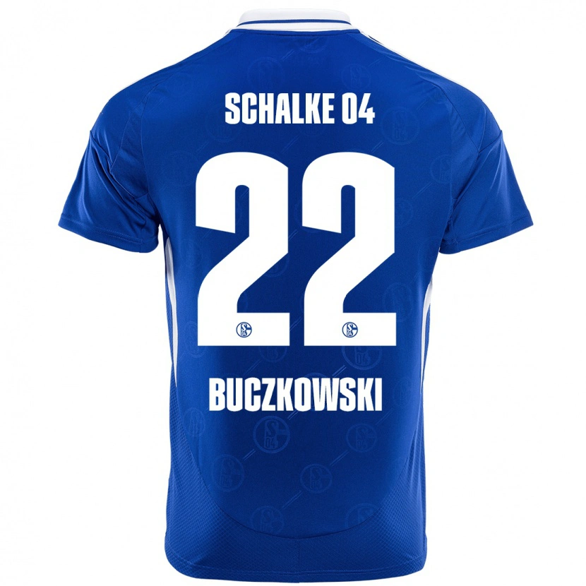 Danxen Enfant Maillot Philip Buczkowski #22 Bleu Royal Tenues Domicile 2024/25 T-Shirt