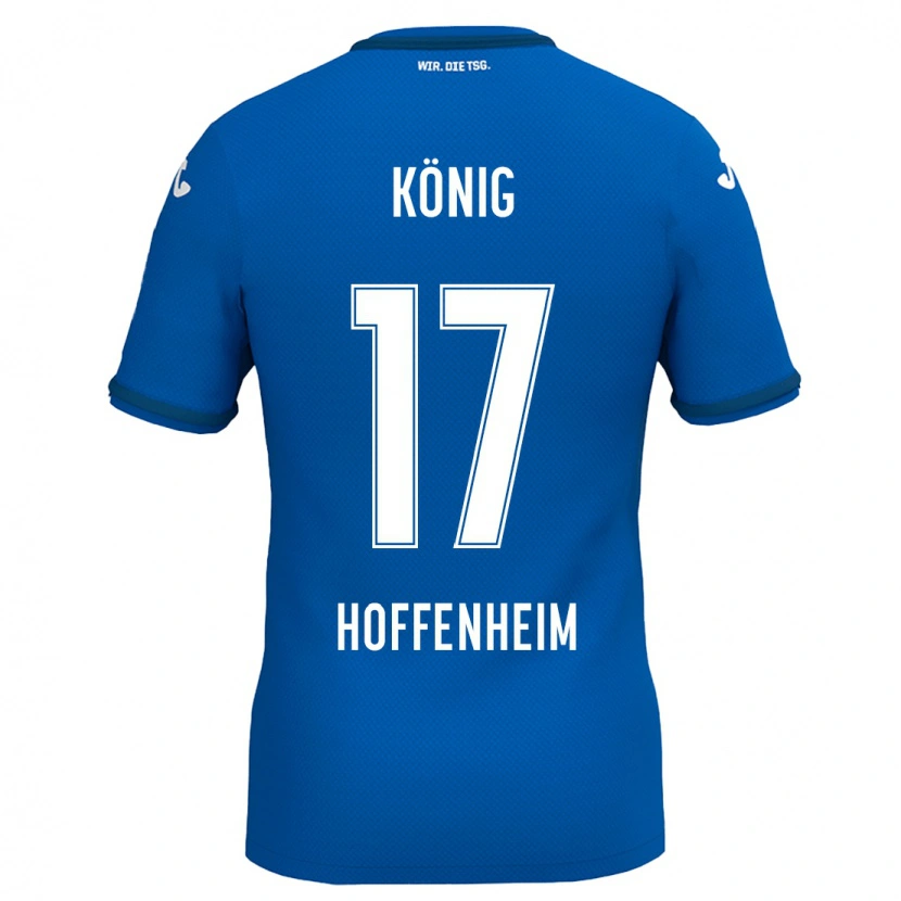 Danxen Enfant Maillot Noah König #17 Bleu Royal Tenues Domicile 2024/25 T-Shirt