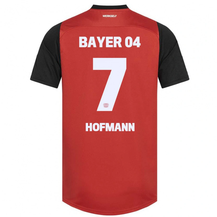 Danxen Enfant Maillot Jonas Hofmann #7 Rouge Noir Tenues Domicile 2024/25 T-Shirt