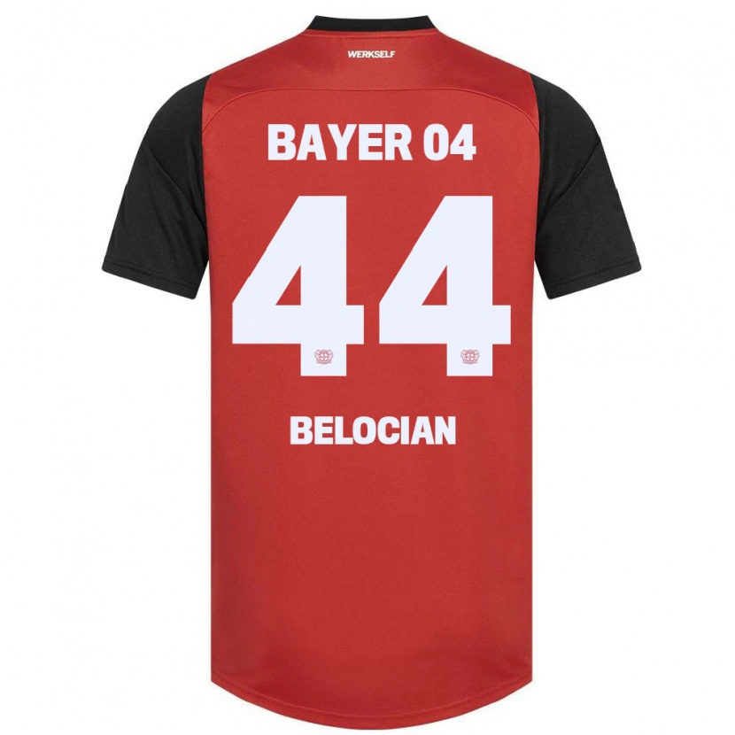 Danxen Enfant Maillot Jeanuël Belocian #44 Rouge Noir Tenues Domicile 2024/25 T-Shirt