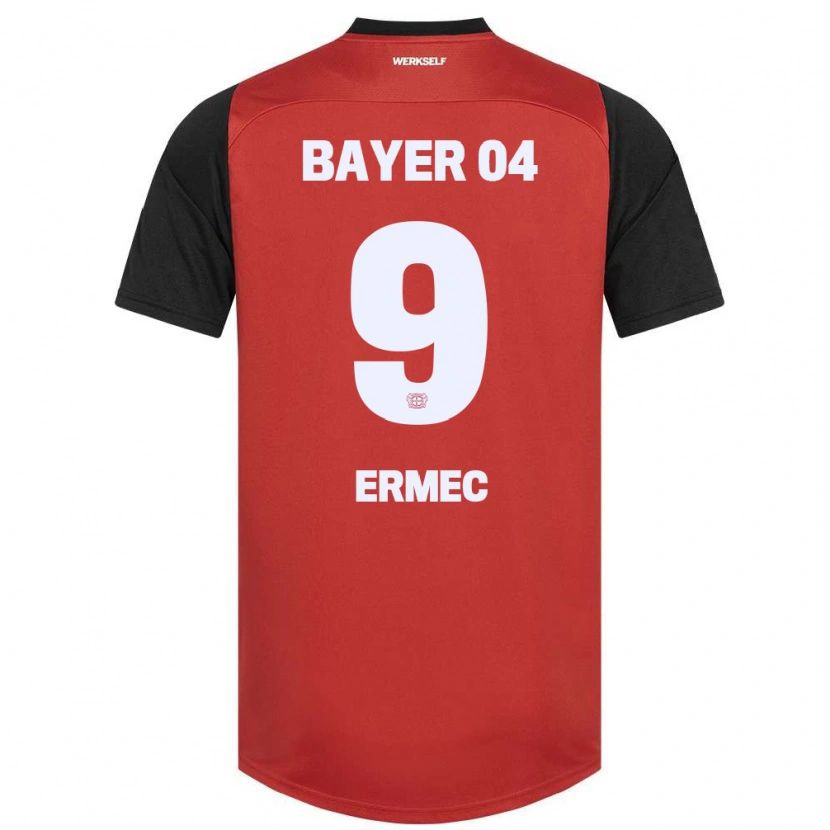 Danxen Enfant Maillot Berkan Ermec #9 Rouge Noir Tenues Domicile 2024/25 T-Shirt