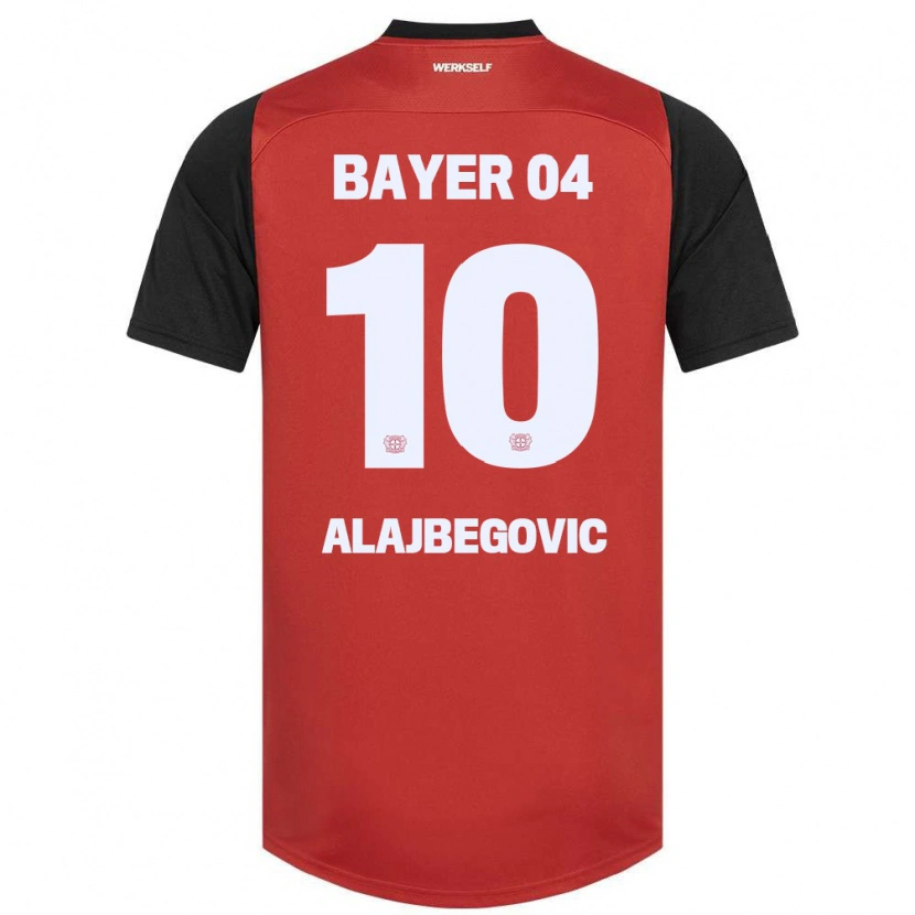 Danxen Enfant Maillot Kerim Alajbegovic #10 Rouge Noir Tenues Domicile 2024/25 T-Shirt