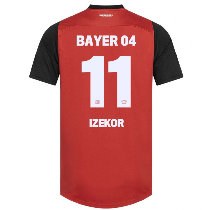 Danxen Enfant Maillot Ken Izekor #11 Rouge Noir Tenues Domicile 2024/25 T-Shirt