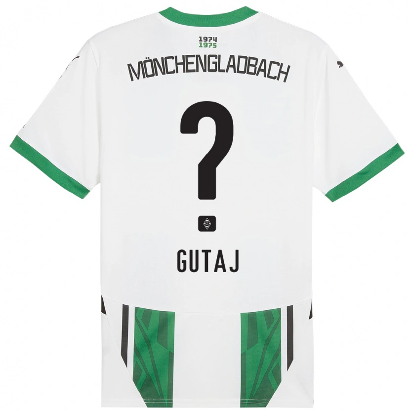 Danxen Enfant Maillot Lindsay Gutaj #0 Blanc Vert Tenues Domicile 2024/25 T-Shirt