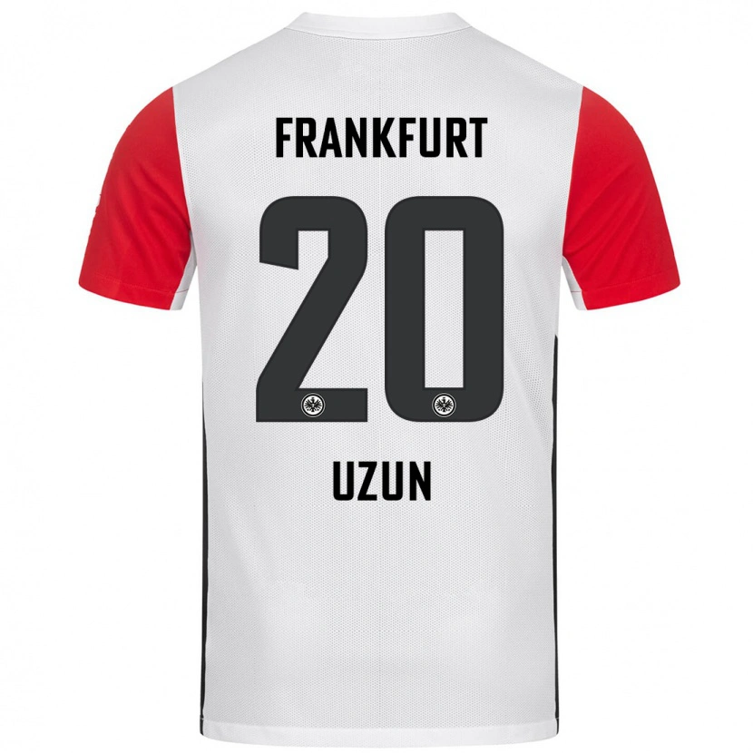 Danxen Enfant Maillot Can Uzun #20 Blanc Rouge Tenues Domicile 2024/25 T-Shirt