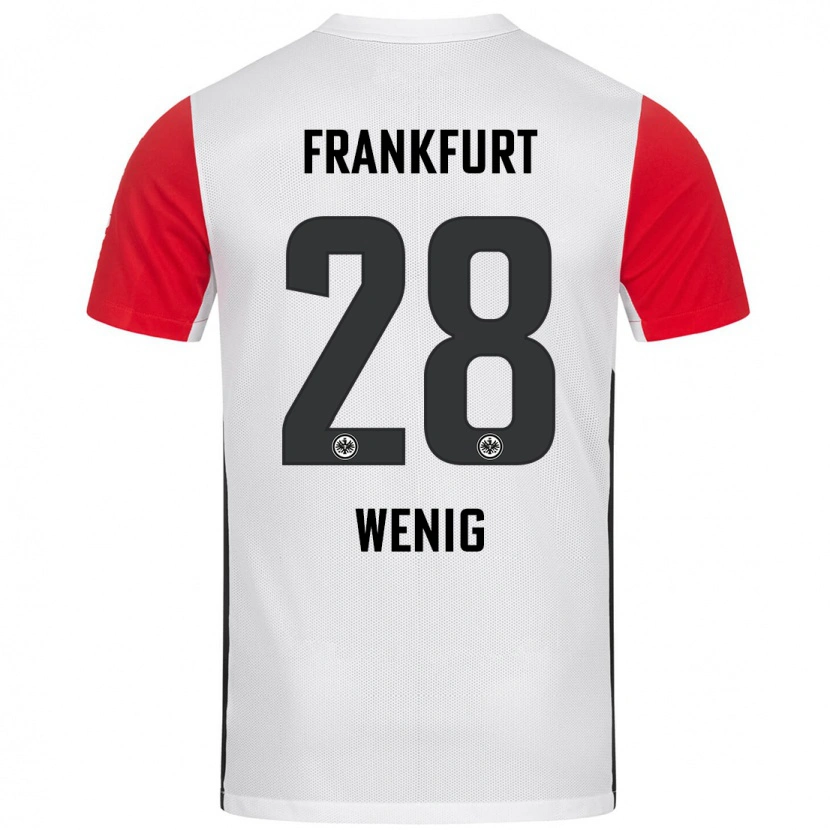 Danxen Enfant Maillot Marcel Wenig #28 Blanc Rouge Tenues Domicile 2024/25 T-Shirt