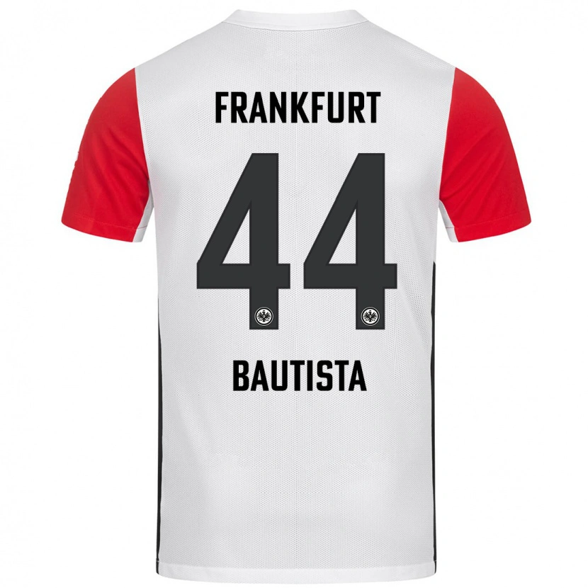 Danxen Enfant Maillot Davis Bautista #44 Blanc Rouge Tenues Domicile 2024/25 T-Shirt