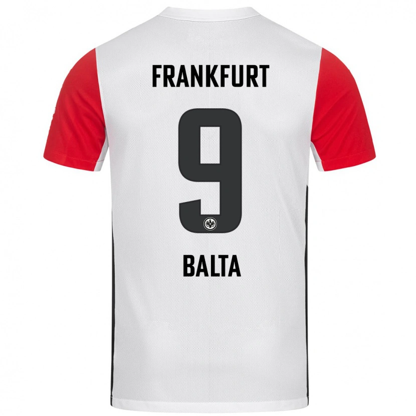 Danxen Enfant Maillot Sahin Balta #9 Blanc Rouge Tenues Domicile 2024/25 T-Shirt