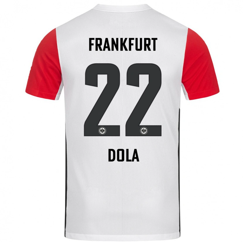 Danxen Enfant Maillot Igor Dola #22 Blanc Rouge Tenues Domicile 2024/25 T-Shirt