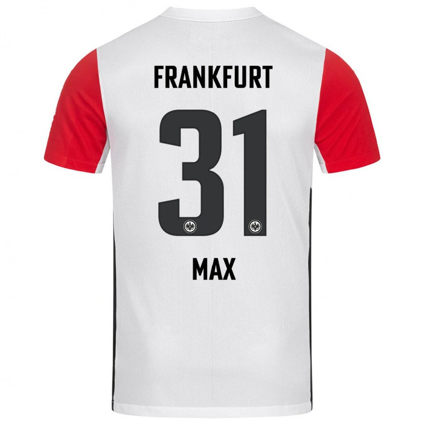 Danxen Enfant Maillot Philipp Max #31 Blanc Rouge Tenues Domicile 2024/25 T-Shirt