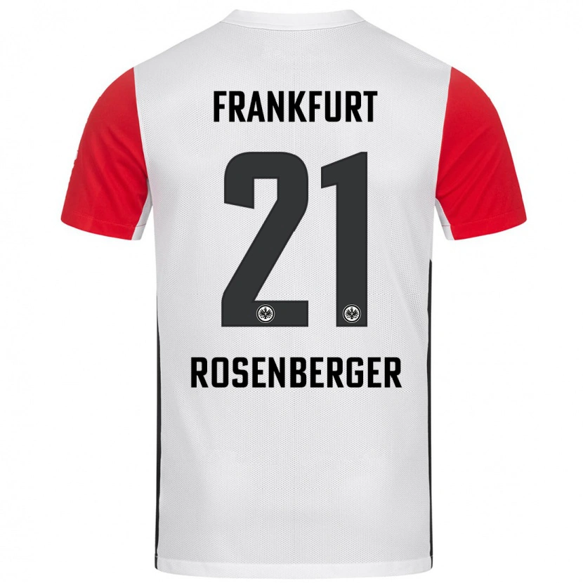 Danxen Enfant Maillot Robin Rosenberger #21 Blanc Rouge Tenues Domicile 2024/25 T-Shirt