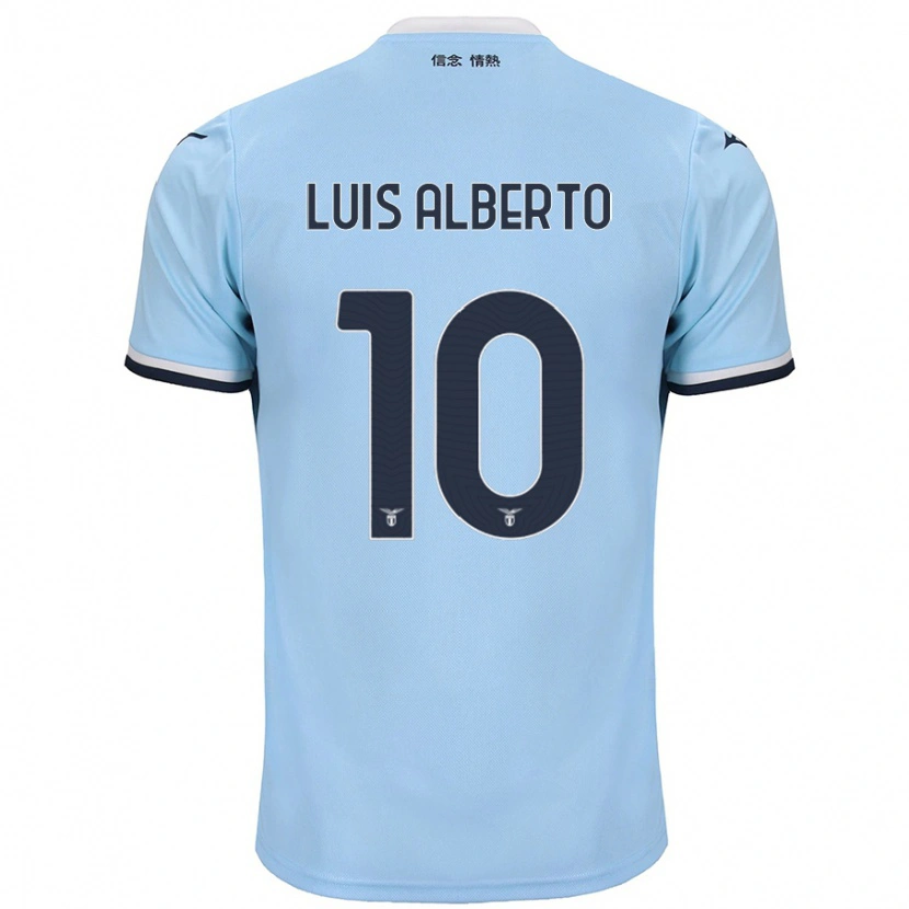 Danxen Enfant Maillot Luis Alberto #10 Bleu Tenues Domicile 2024/25 T-Shirt