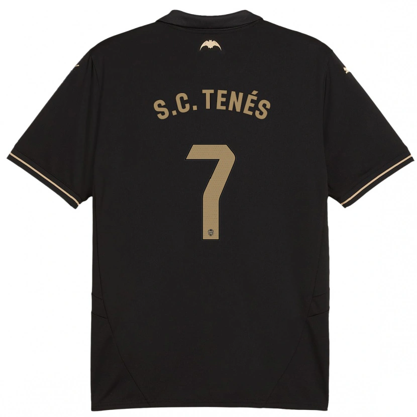 Danxen Enfant Maillot Sergi Canós #7 Noir Tenues Extérieur 2024/25 T-Shirt