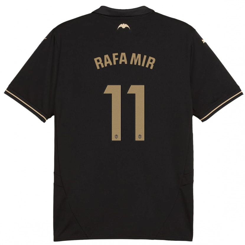 Danxen Enfant Maillot Rafa Mir #11 Noir Tenues Extérieur 2024/25 T-Shirt