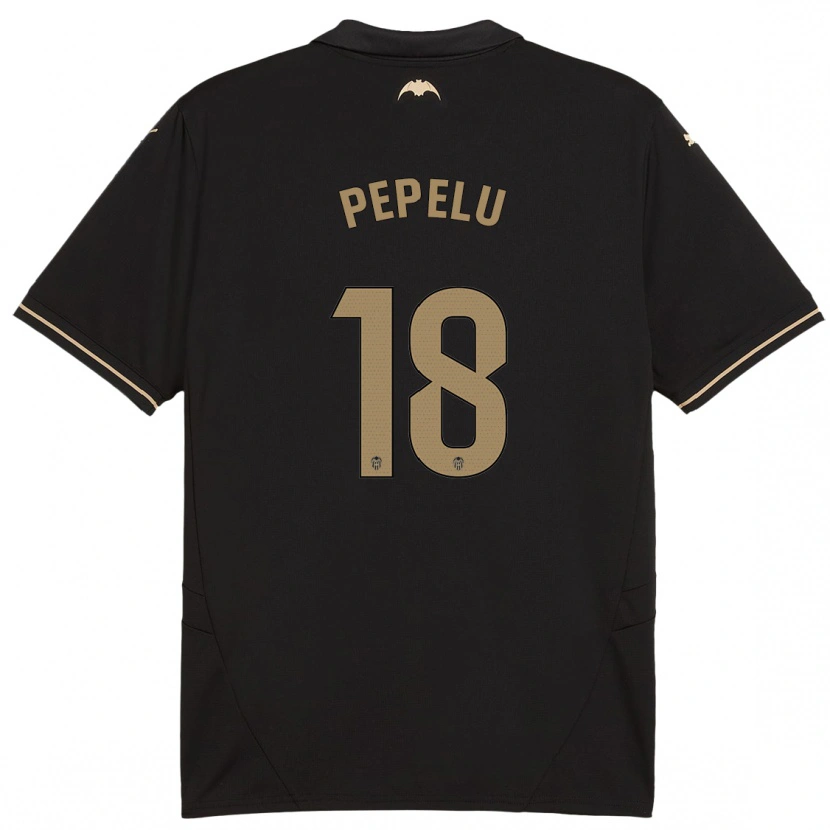 Danxen Enfant Maillot Pepelu #18 Noir Tenues Extérieur 2024/25 T-Shirt