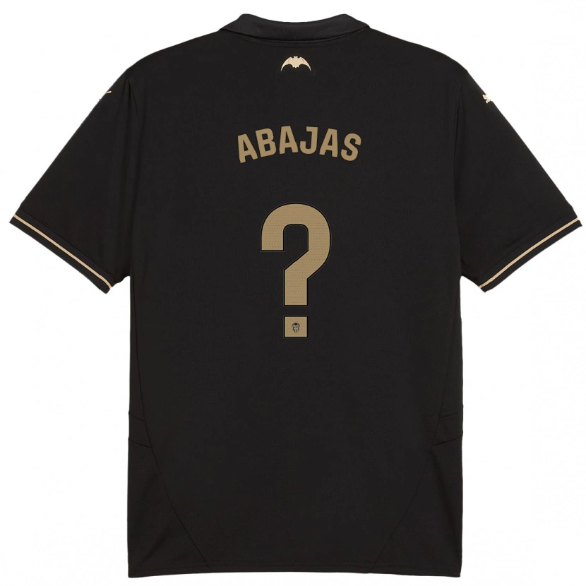 Danxen Enfant Maillot Rodrigo Abajas #0 Noir Tenues Extérieur 2024/25 T-Shirt