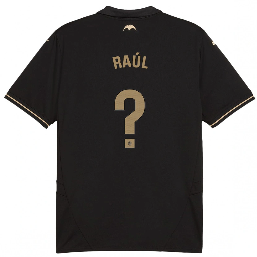 Danxen Enfant Maillot Raúl Jiménez #0 Noir Tenues Extérieur 2024/25 T-Shirt