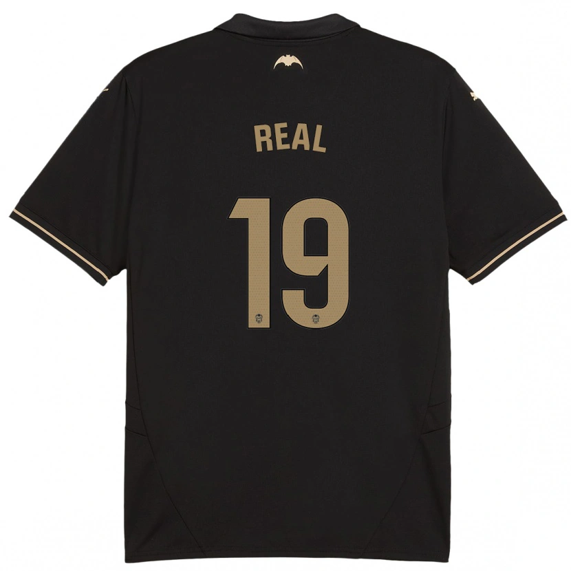 Danxen Enfant Maillot Kerlly Real #19 Noir Tenues Extérieur 2024/25 T-Shirt