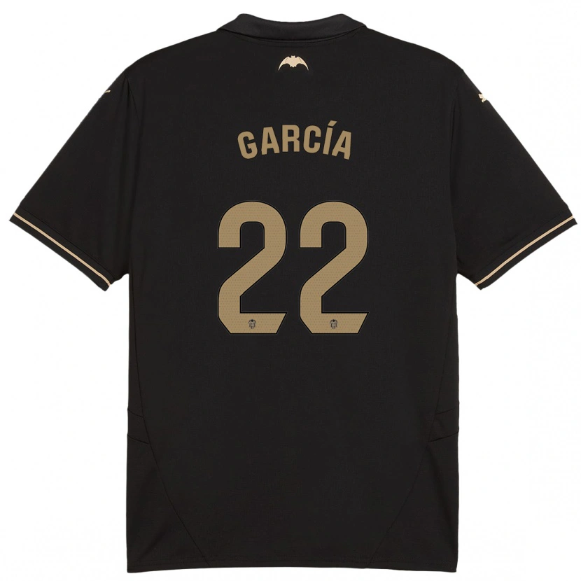 Danxen Enfant Maillot Azael García #22 Noir Tenues Extérieur 2024/25 T-Shirt