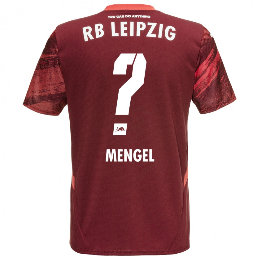 Danxen Enfant Maillot Luca Mengel #0 Bordeaux Tenues Extérieur 2024/25 T-Shirt