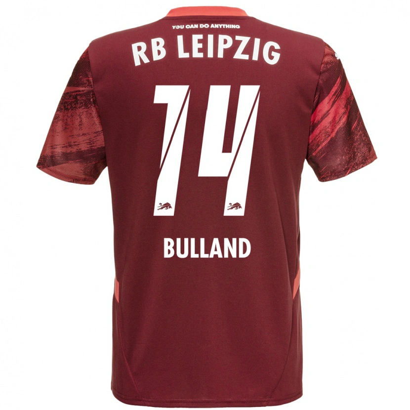 Danxen Enfant Maillot Anton Bulland #14 Bordeaux Tenues Extérieur 2024/25 T-Shirt