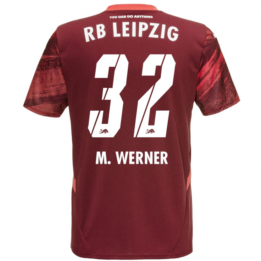 Danxen Enfant Maillot Mia Werner #32 Bordeaux Tenues Extérieur 2024/25 T-Shirt