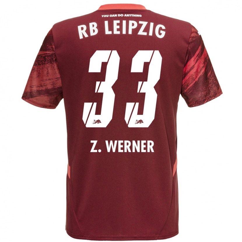 Danxen Enfant Maillot Zoé Werner #33 Bordeaux Tenues Extérieur 2024/25 T-Shirt