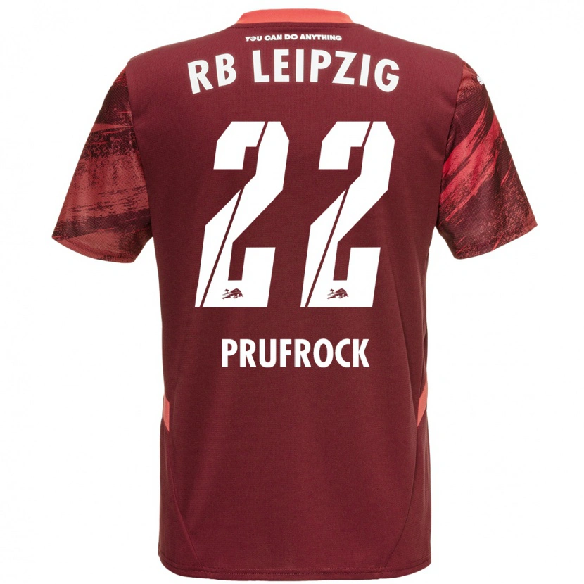 Danxen Enfant Maillot Silas Prüfrock #22 Bordeaux Tenues Extérieur 2024/25 T-Shirt