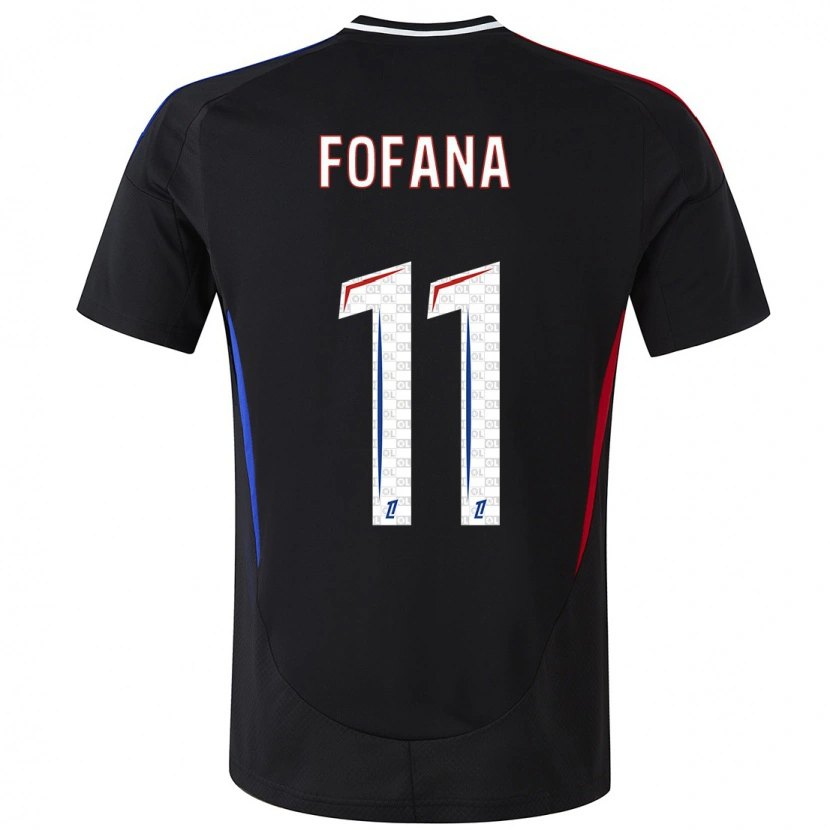 Danxen Enfant Maillot Malick Fofana #11 Noir Tenues Extérieur 2024/25 T-Shirt