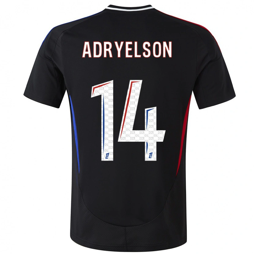 Danxen Enfant Maillot Adryelson #14 Noir Tenues Extérieur 2024/25 T-Shirt