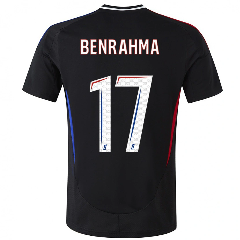 Danxen Enfant Maillot Saïd Benrahma #17 Noir Tenues Extérieur 2024/25 T-Shirt