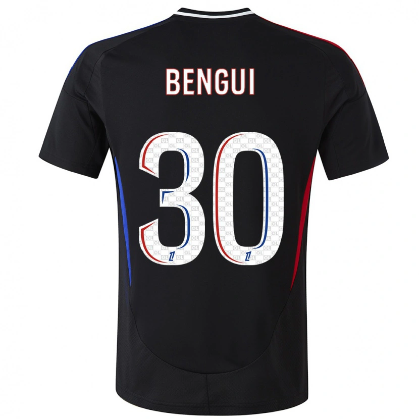 Danxen Enfant Maillot Justin Bengui Joao #30 Noir Tenues Extérieur 2024/25 T-Shirt