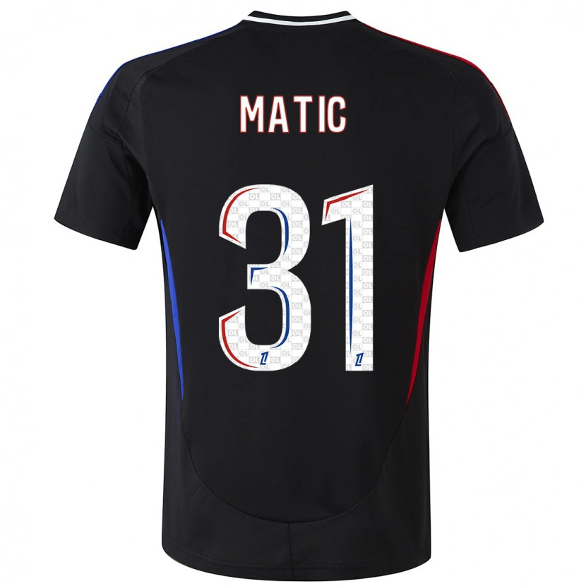 Danxen Enfant Maillot Nemanja Matic #31 Noir Tenues Extérieur 2024/25 T-Shirt