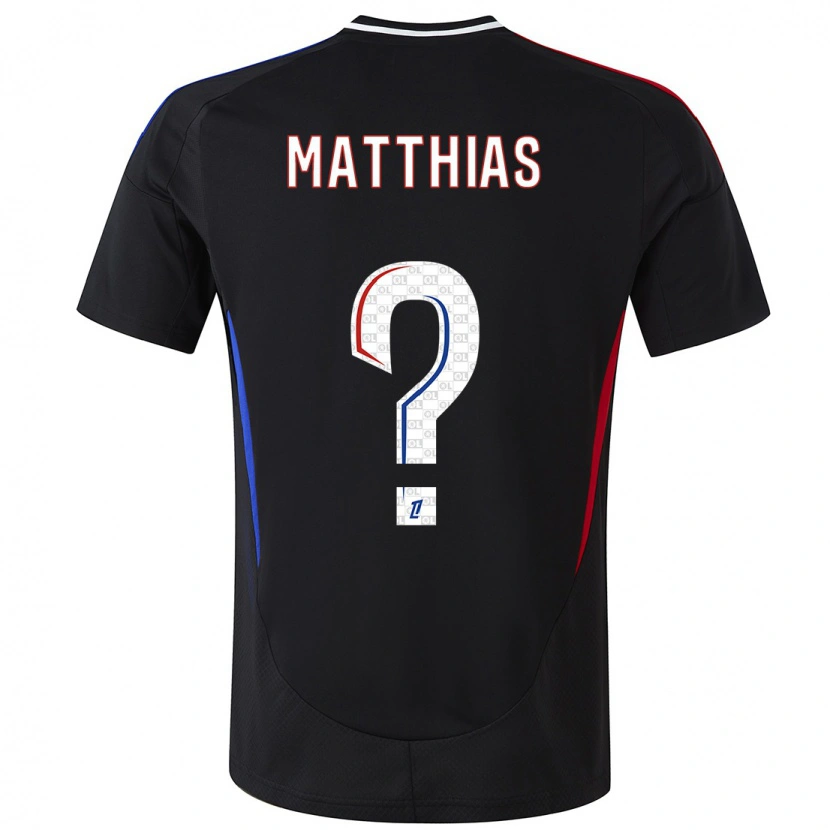 Danxen Enfant Maillot Matthias Da Silva #0 Noir Tenues Extérieur 2024/25 T-Shirt