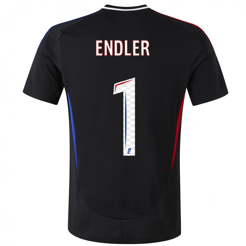 Danxen Enfant Maillot Christiane Endler #1 Noir Tenues Extérieur 2024/25 T-Shirt